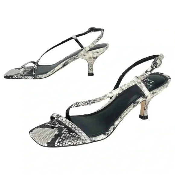 Marc Fisher Gove2 Snake Print Leather Womens Heeled Sandal Size 9.5M - Picture 12 of 15